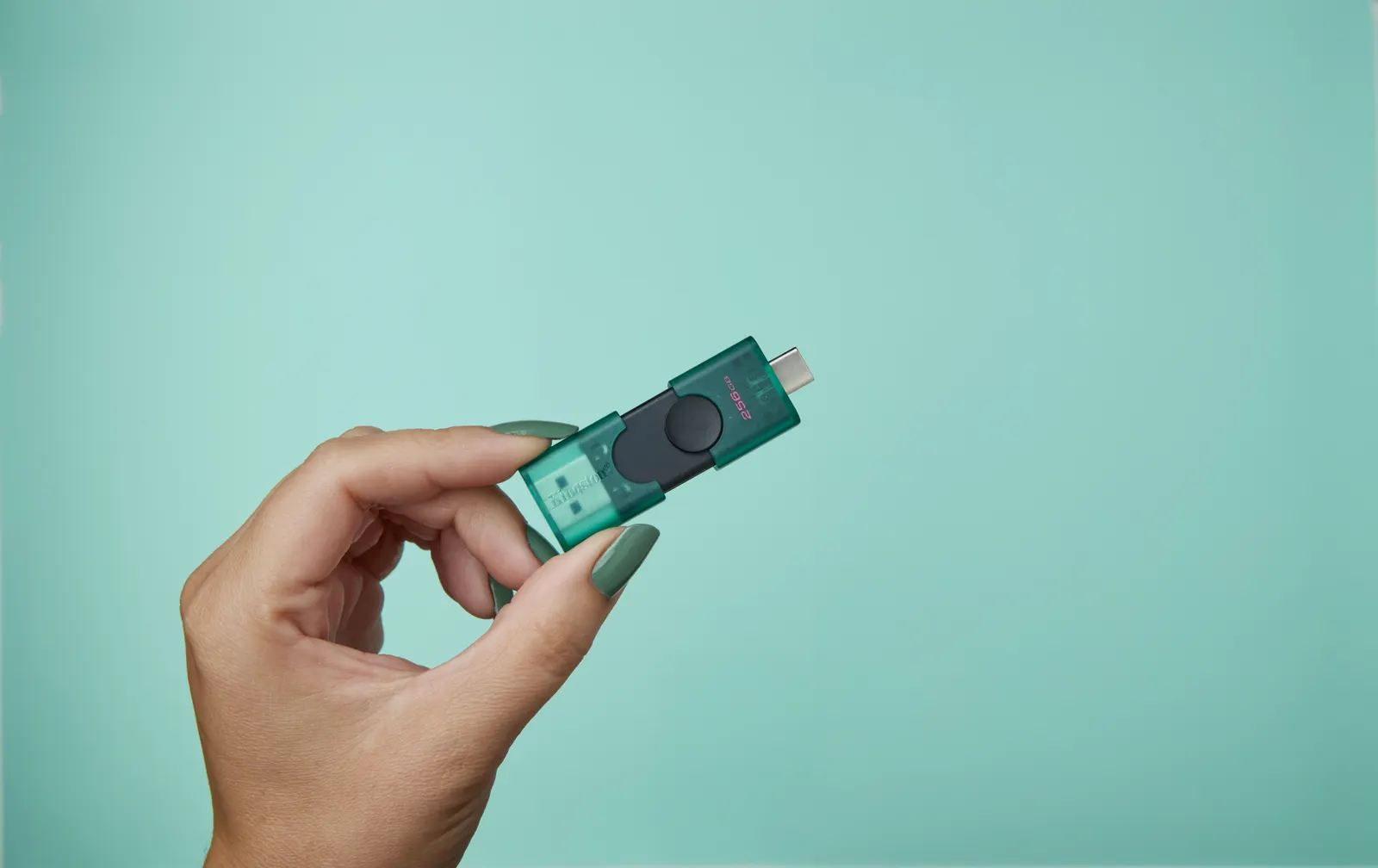 ფლეშ მეხსიერება Kingston 256GB USB 3.2 Type-A + Type-C DT DuoG2