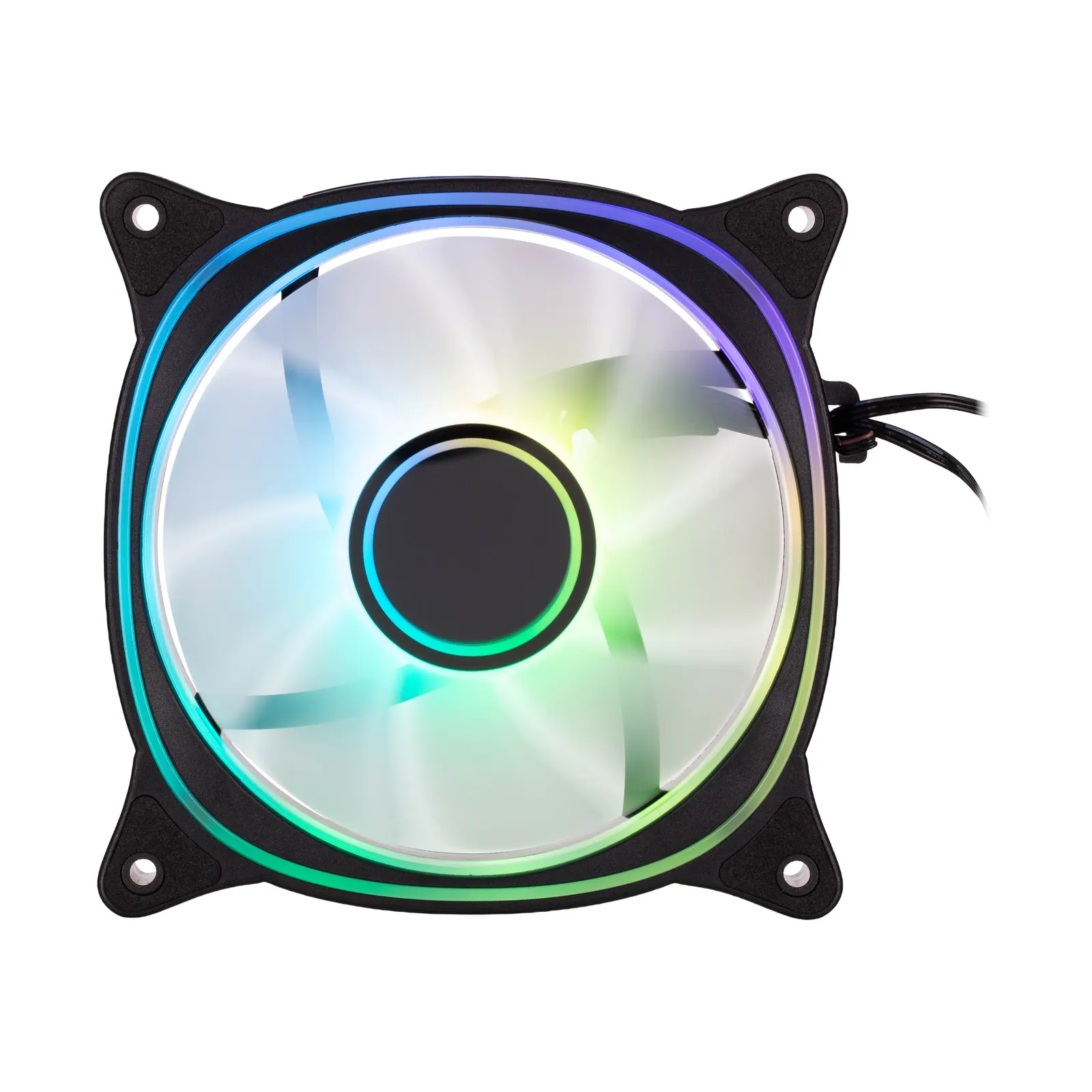 2E GAMING Case Fan Air Cool X Fan ACF120XB-ARGB, 120mm, 1200rpm, 3pin, 3pin +5VARGB, 20,4dBa, black