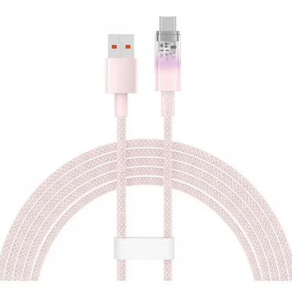 Type-C კაბელი Baseus Explorer USB-A to USB-C 2m Pink