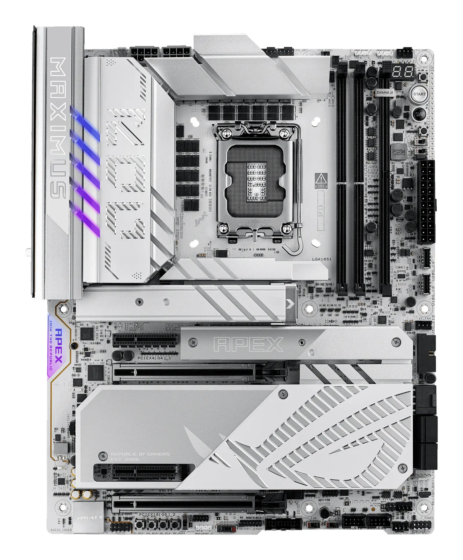დედაპლატა ASUS Motherboard ROG MAXIMUS Z890 APEX s1851 Z890 2xDDR5 M.2 Thunderbolt DP Wi-Fi BT ATX