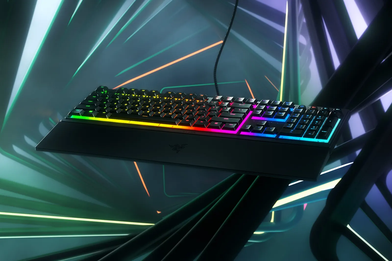 Razer Keyboard Ornata V3 RGB 104key Mecha-Membrane Switch USB EN, black