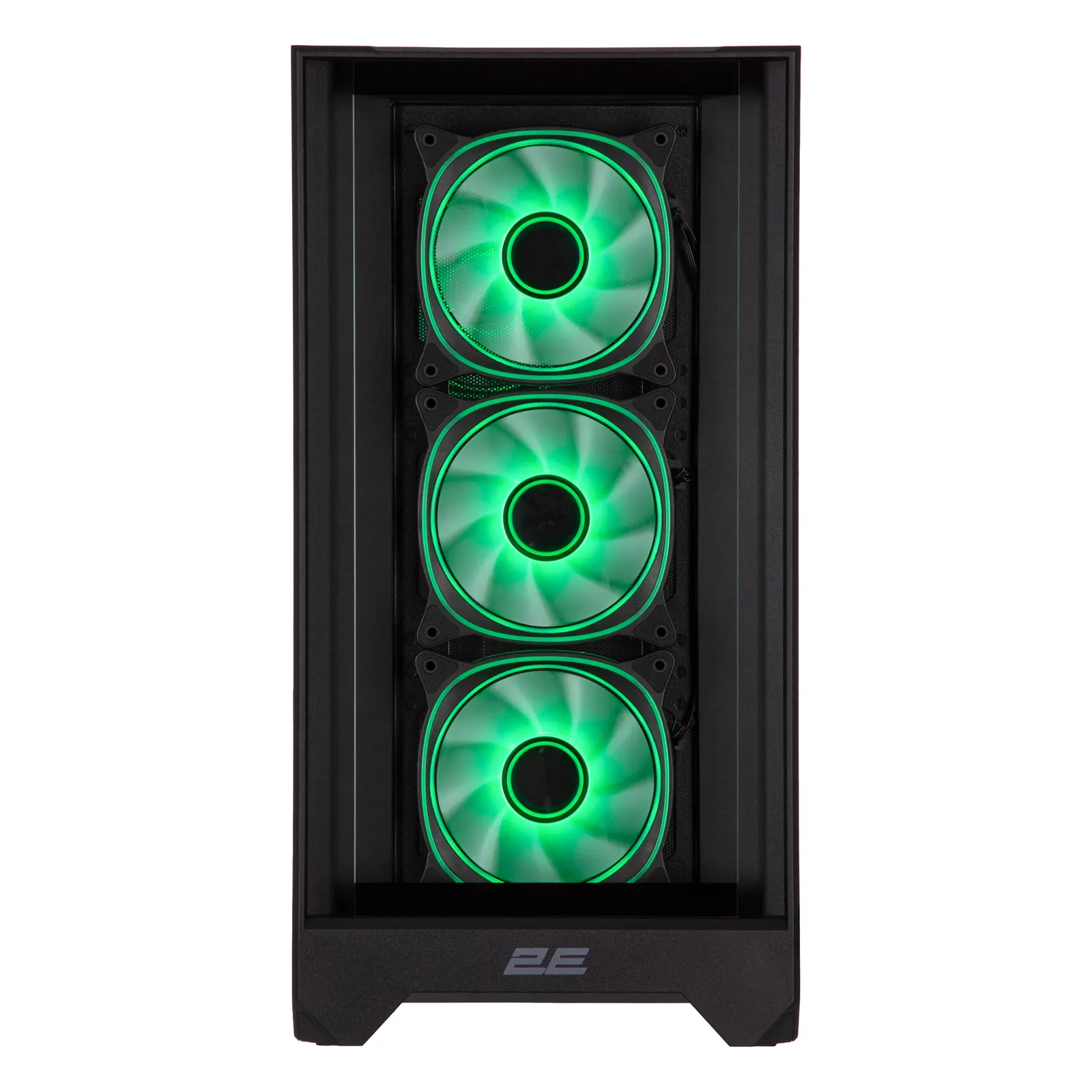 ქეისი 2E GAMING PC case Dominator Pro G2302B, without PSU, 2xUSB3.0, 1xUSBType-C, 4x120mm ARGB, VGA 380mm, LCS ready, controller with remote, TG Side Panel, TG/Mesh Front panel, ATX, black