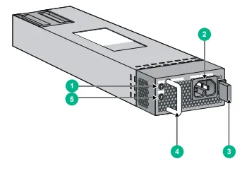 სვიჩის კვების ბლოკი 1110W PoE AC Power Supply Module