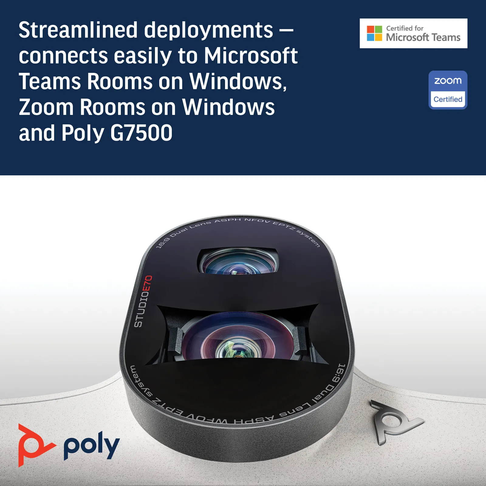 ვებკამერა Poly Studio E70 Smart Camera