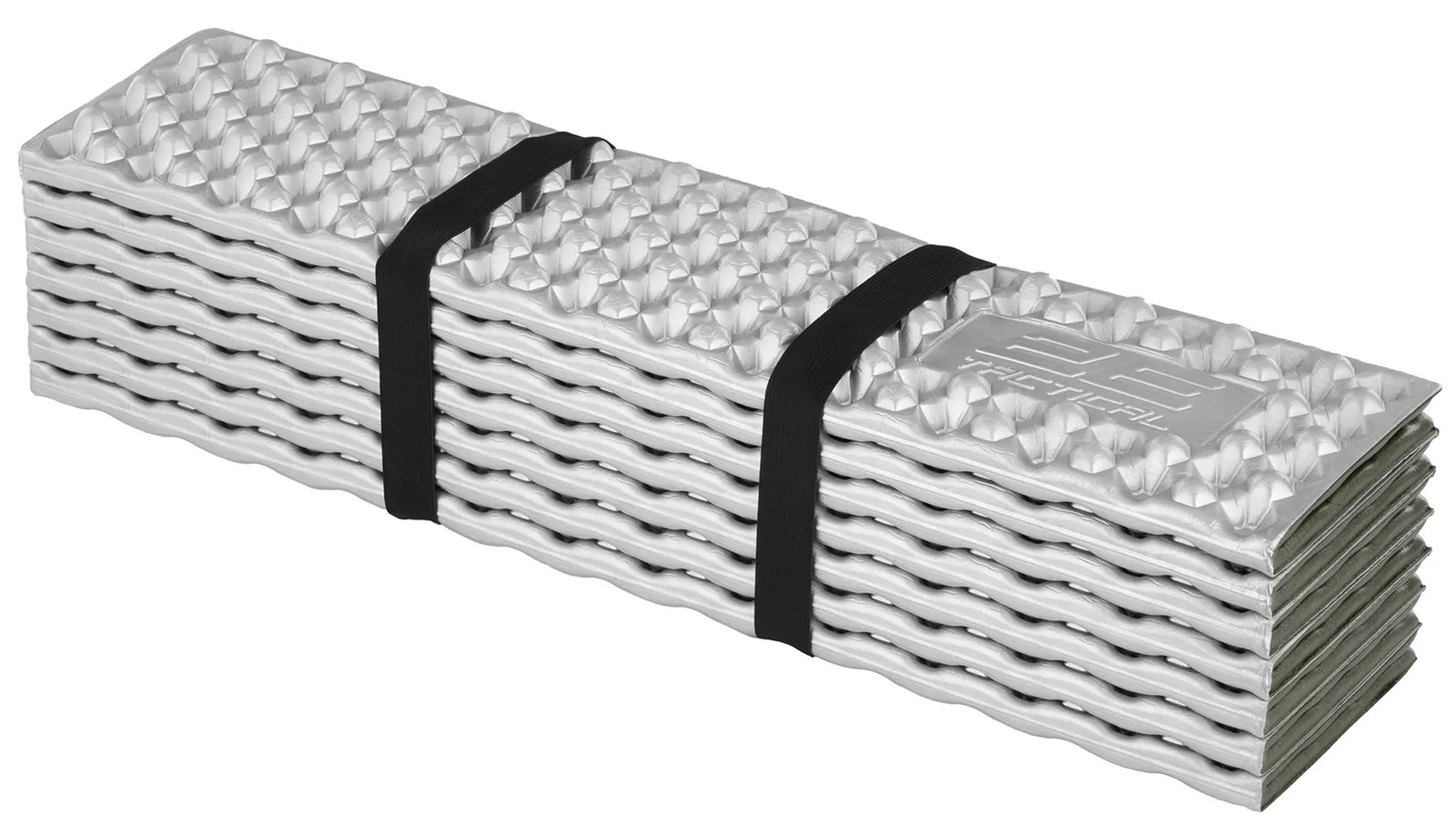 საკემპინგე აღჭურვილობა 2E Folding mat Base XT, foam, with heat-reflective coating, green