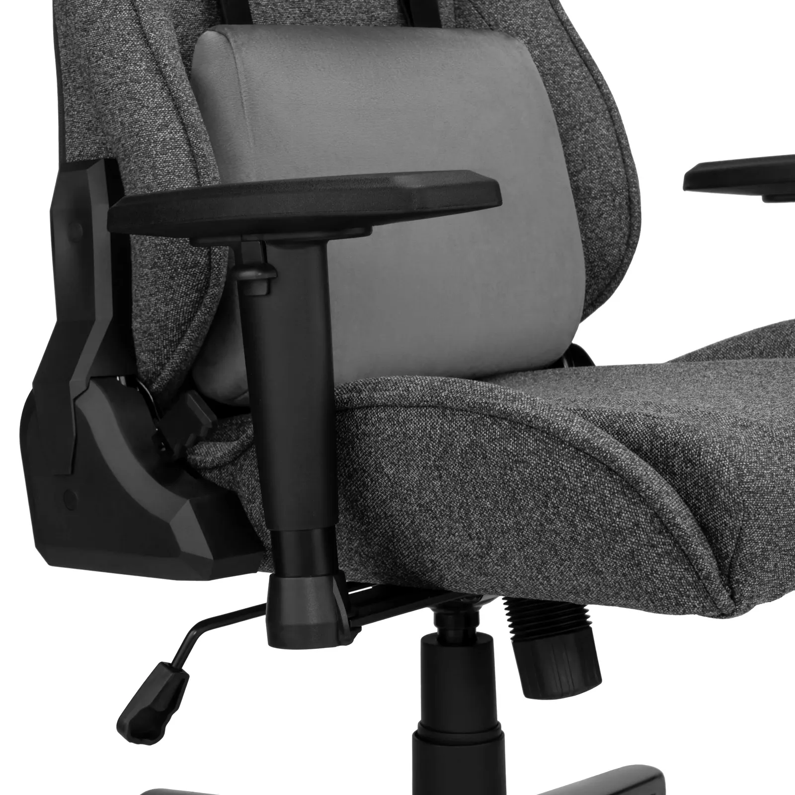 2E GAMING Chair BUSHIDO Lite, fabric, 2D-Armrests, dark grey