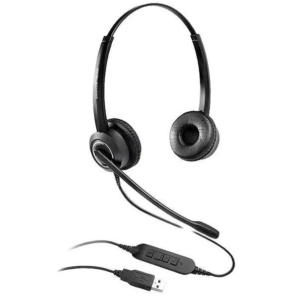 Grandstream, GUV3000 USB Corded Headset Black