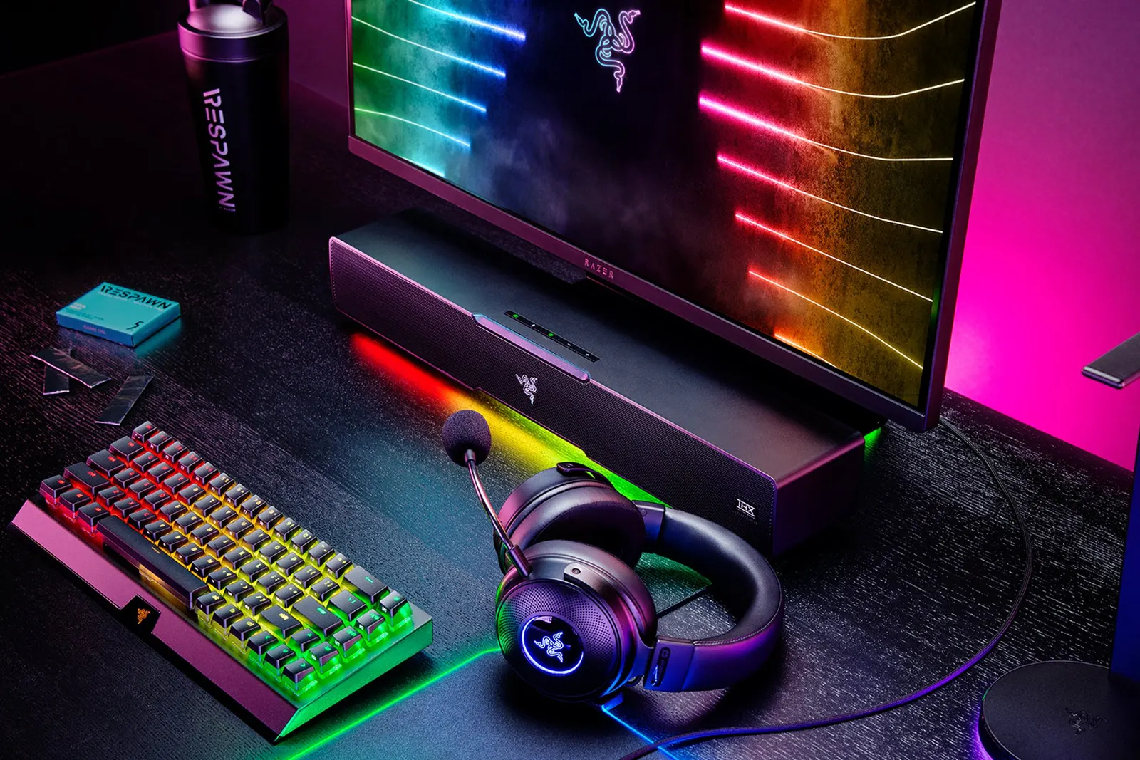 დინამიკი Razer Leviathan V2 7.1 USB-A/BT RGB, black