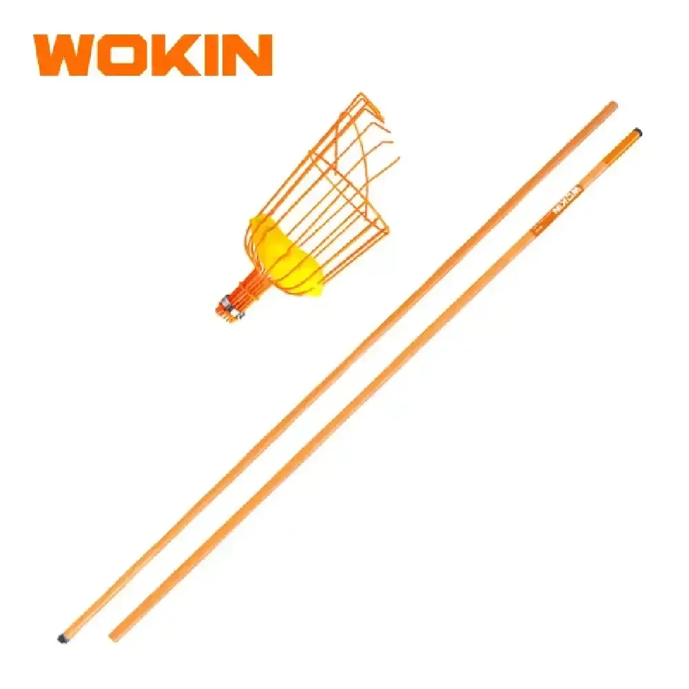 ხილის საკრეფი Wokin 313013 + 313016 TELESCOPIC POLE FRUIT PICKER, Orange