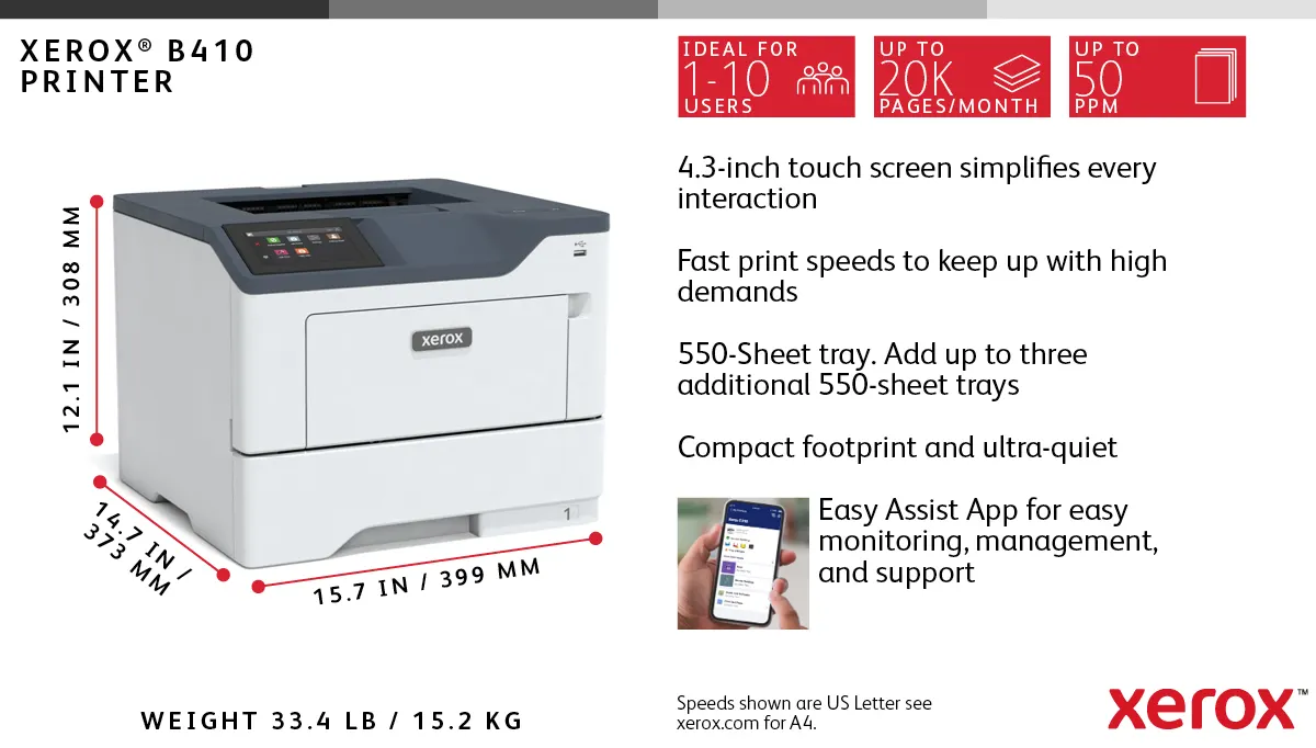 Printer A4 Xerox B410