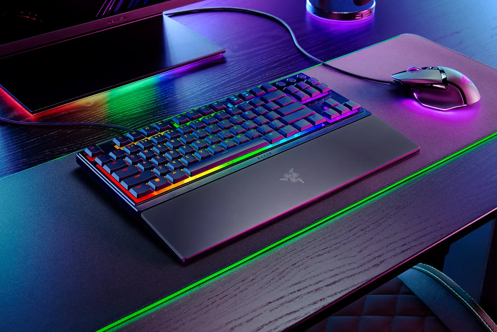 კლავიატურა Razer Ornata V3 TKL RGB 84key Mecha-Membrane Switch USB-A EN, Black