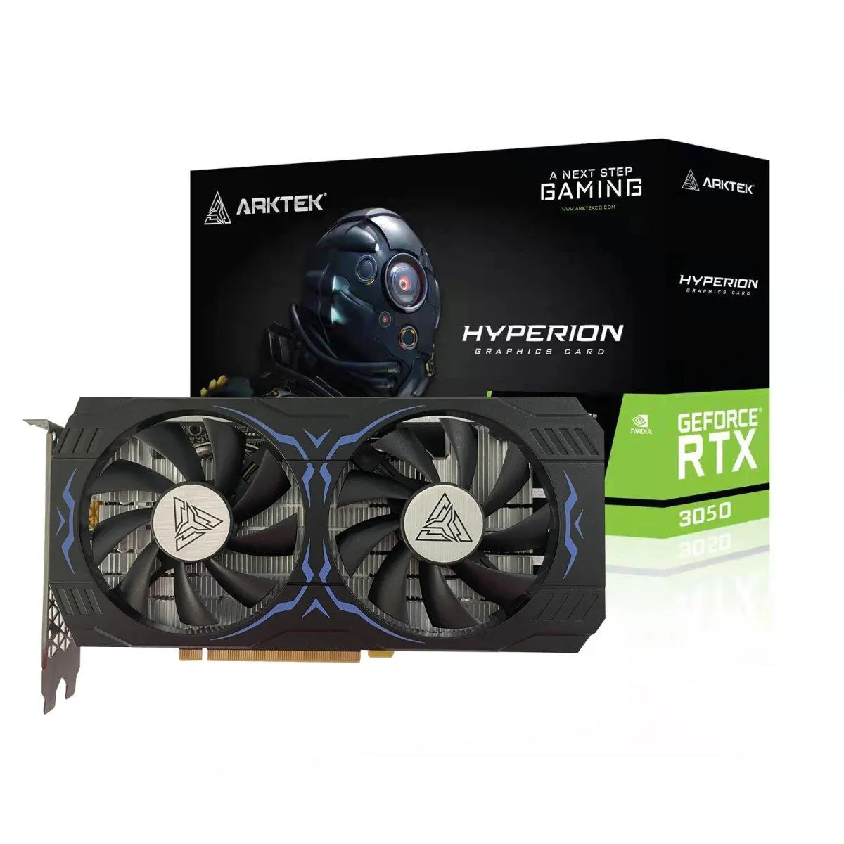 ვიდეობარათი ARKTEK, RTX3050 Dual Fans, Ggraphics Card