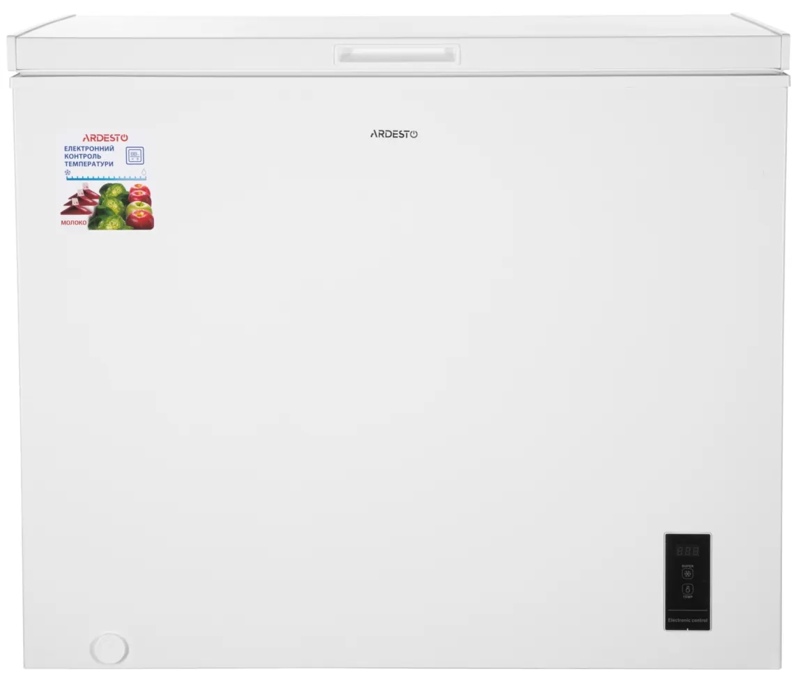 საყინულე Chest freezer ARDESTO, 249L, A++, ST, display ext, ref mode, white