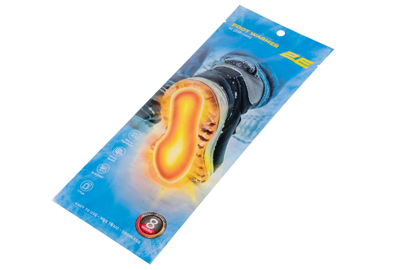 სათბობი 2E Chemical foot warmer size M (250 mm), up to 8 hours - 20 pairs