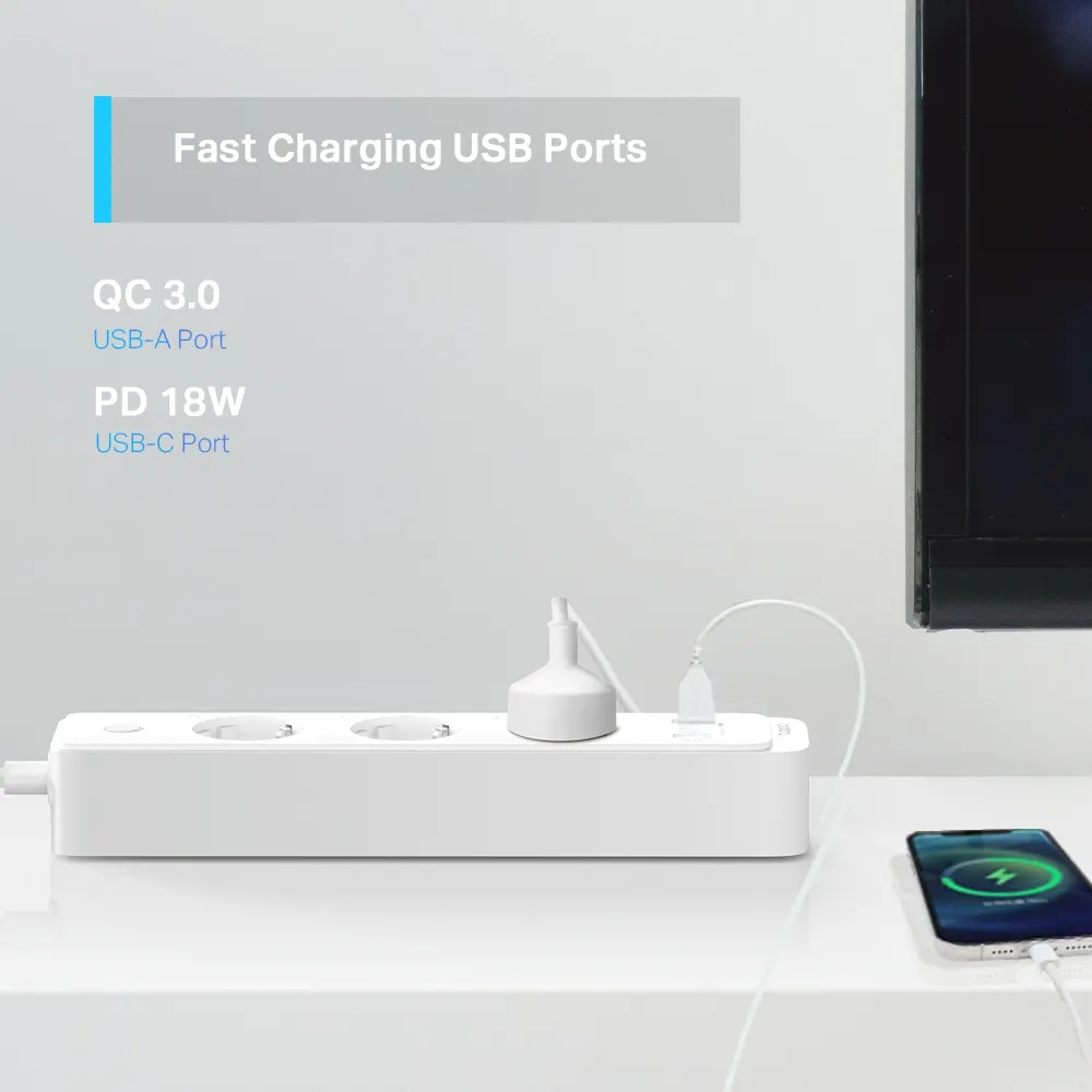 ჭკვიანი დამაგრძელებელი TP-Link Tapo P300 Smart Wi-Fi Power Strip