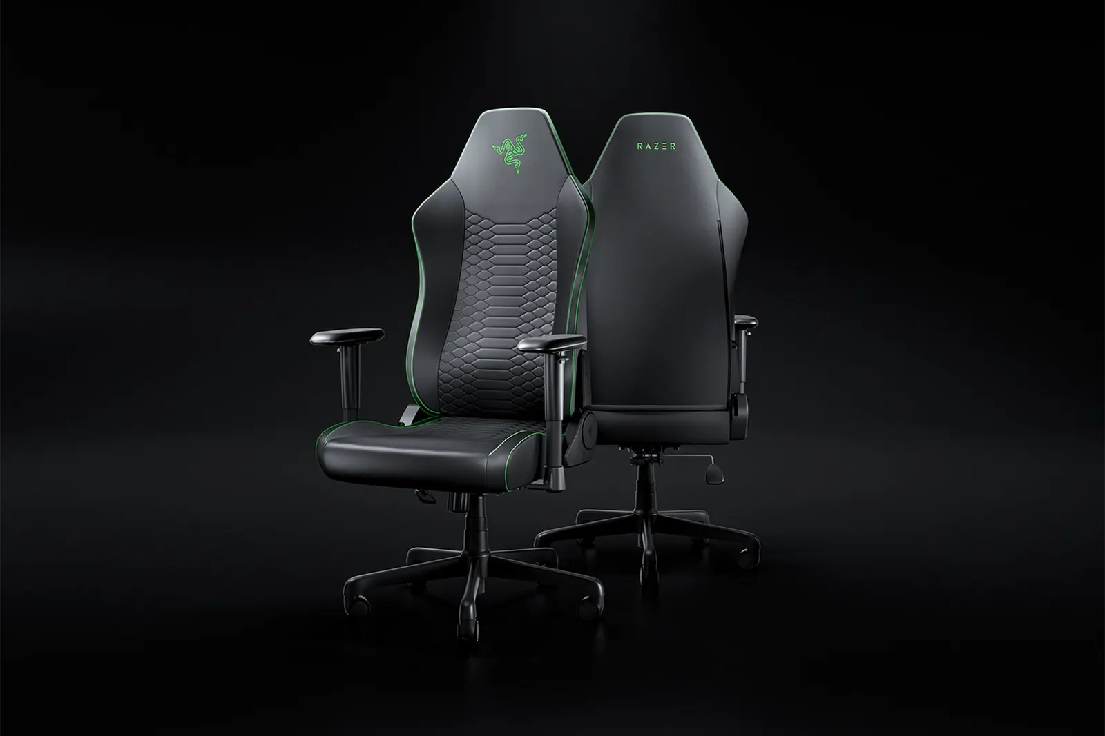 გეიმერული სავარძელი Razer chair Iskur V2 X NewGen, EPU leather with CoolTouch™, 2-Armrests, black-green