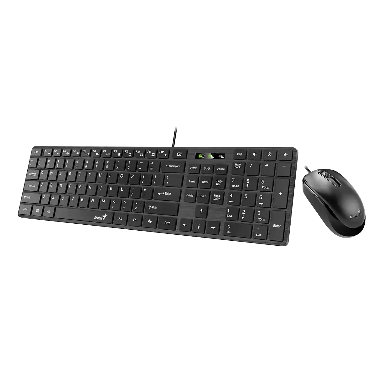 კლავიატურა Genius, SlimStar C126, AI Copilot Key, Keyboard and Mouse (Combo) Black