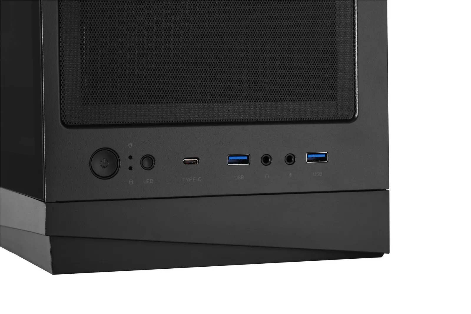 2E Gaming Computer case Infinity G205A, without PSU, 2xUSB 3.0, 1xUSB Type-C, 1x120mm ARGB, 2x120mm, ARGB strip, TG Side Panel, ATX, Black