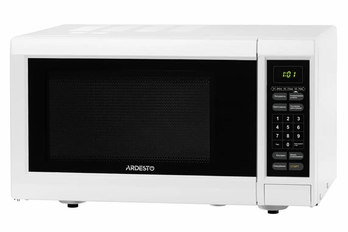 მიკროტალღური ღუმელი ARDESTO GO-E923W microwave oven with electronic control and display