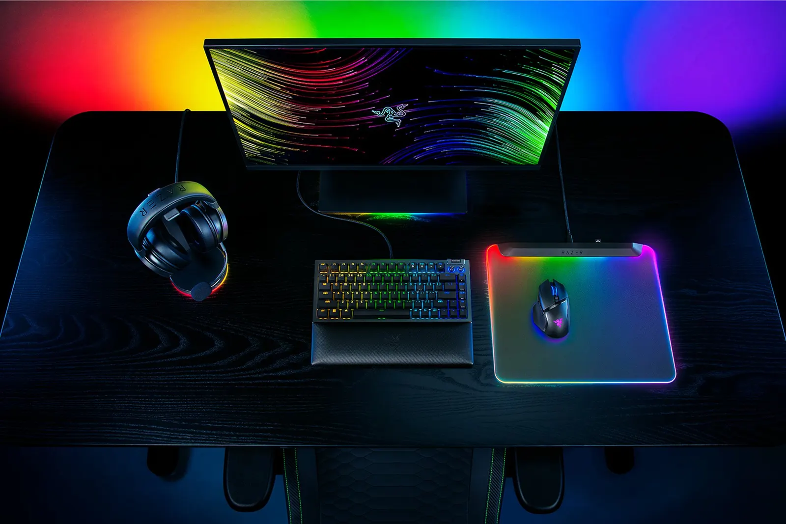 მაუს პადი Razer Mouse Pad Firefly V2 Pro, M (360x278x4.6mm), RGB, black