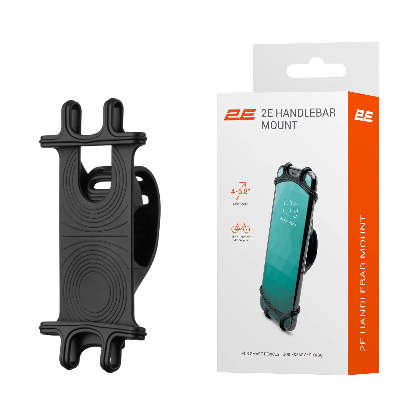 ტელეფონის სამაგრი 2E Car Holder diameter 20-40mm gadgets 4"-6,8" Slim