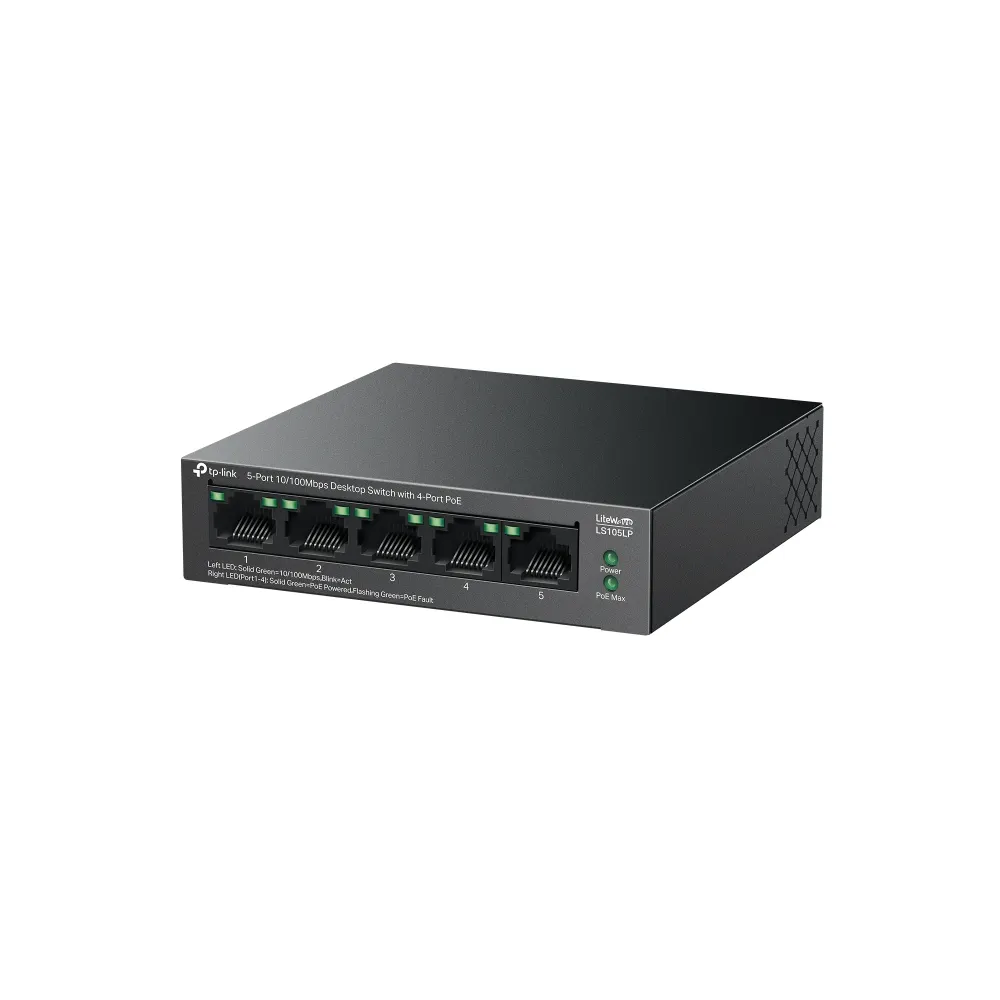 სვიჩი TP-Link LS105LP 5-Port Switch PoE+