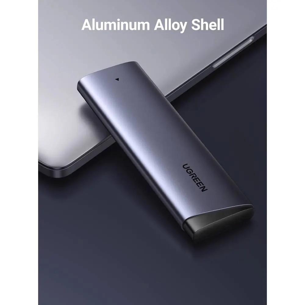 მყარი დისკის ქეისი UGREEN CM767 (35267), M.2 NVMe SSD Enclosure, Grey