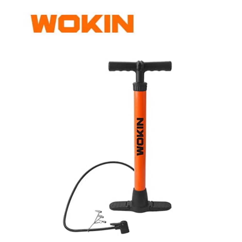 Wokin 720010, 100PSI, Hand Pump, Black/Orange