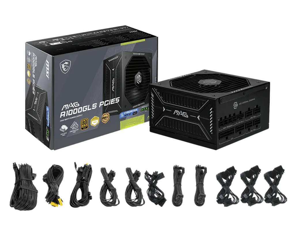 MSI PSU MAG A1000GLS PCIE5