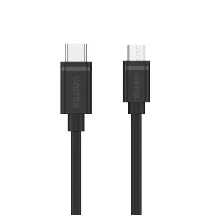 Y-C473BK, UNITEK, Cable, Type C to Micro USB Charging, with Data.