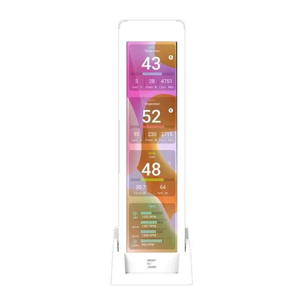 კომპიუტერის აქსესუარი Zalman ZM-MF916 Display Module White
