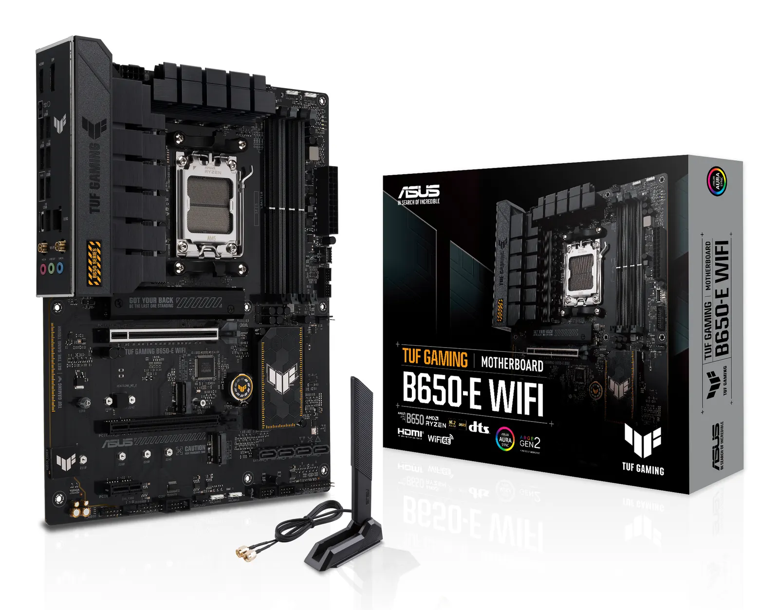 ASUS Motherboard TUF GAMING B650-E WIFI sAM5 B650 4xDDR5 M.2 USB HDMI DP WiFi BT ATX
