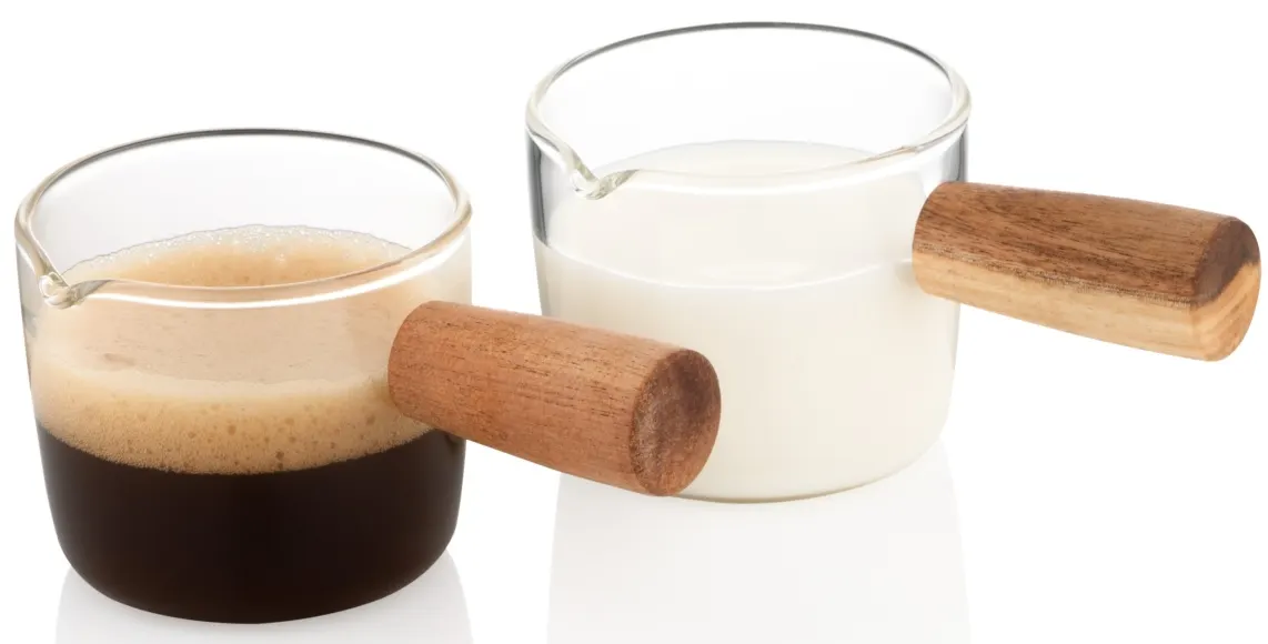 Ardesto Set of capacity for cream and sauce, 100ml, 2 pcs, borosilicate glass, transparent
