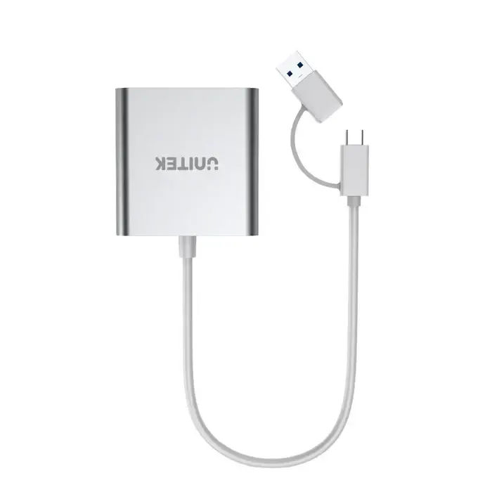 Y-9313D, UNITEK, Card Reader, Y-9313D, USB3.0 to Micro SD/SD/CF Card Reader (With USB-C Adaptor).