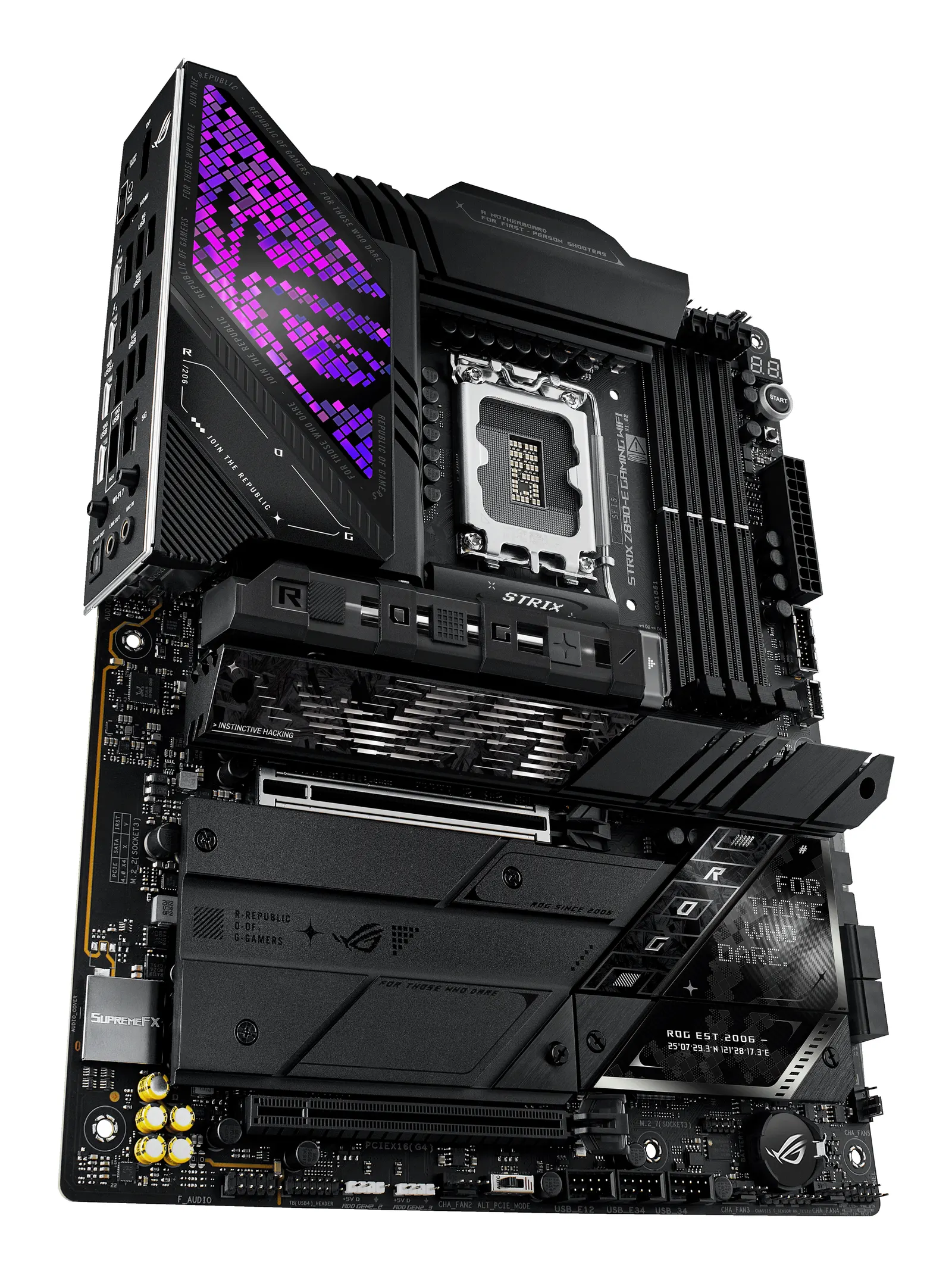დედაპლატა ASUS Motherboard ROG STRIX Z890-E GAMING WIFI s1851 Z890 4xDDR5 M.2 DP HDMI Wi-Fi BT ATX
