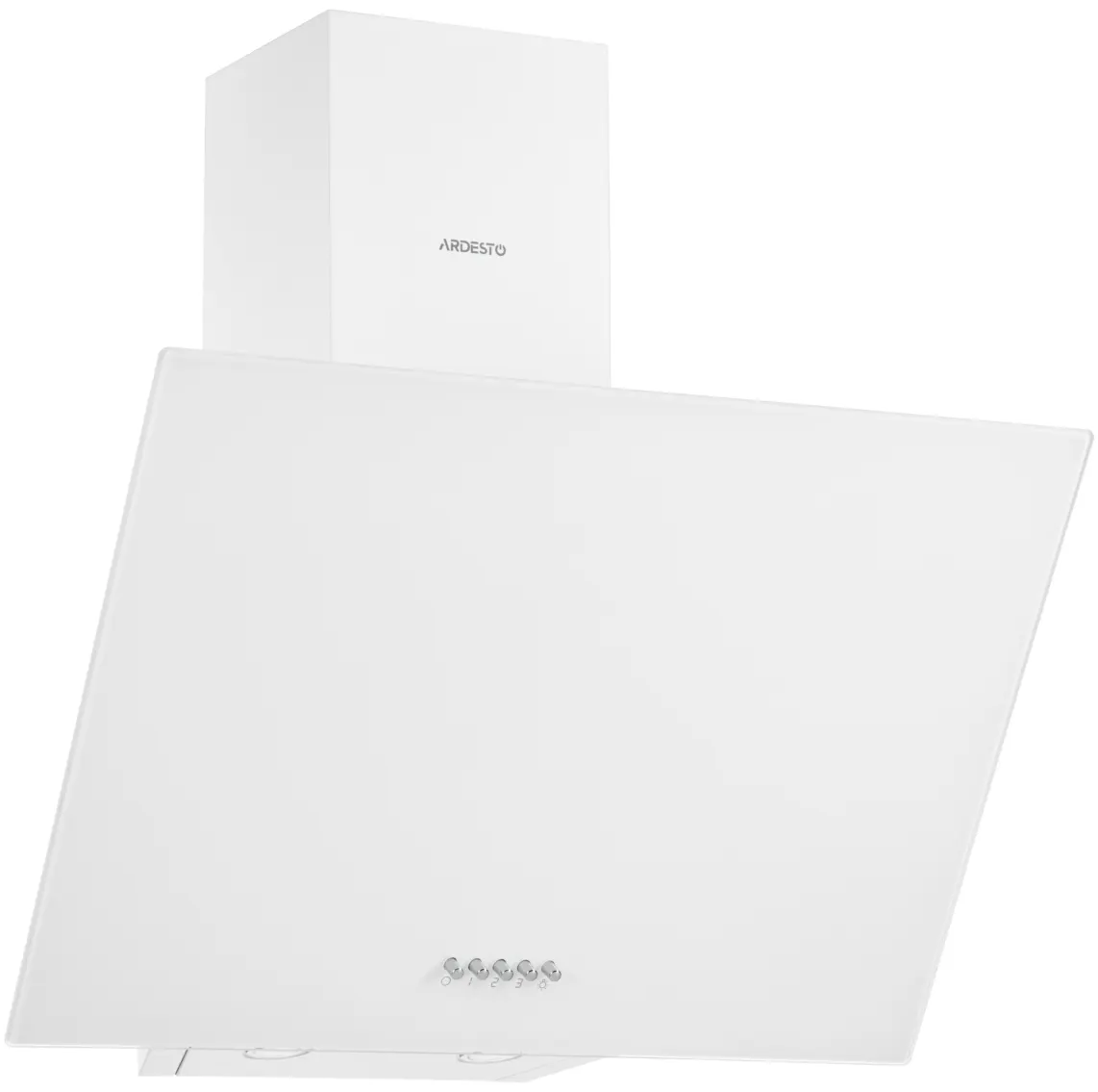 გამწოვი Ardesto Hood Inclined hood, 60cm, 900m3h, glass, 2x1W LED, button, white