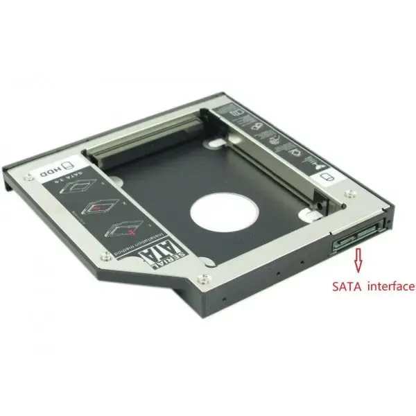 KDHDDSATA1001,KINGDA Second HDD Caddy Sata 2,5",9.5mm