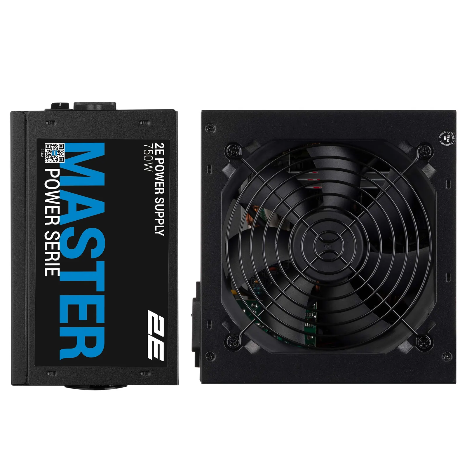 2E PSU MASTER POWER (750W), >80%, 80+ White, 120mm, 1xMB 24pin(20+4), 1xCPU 8pin(4+4), 3xMolex, 5xSATA, 4xPCIe 8pin(6+2)