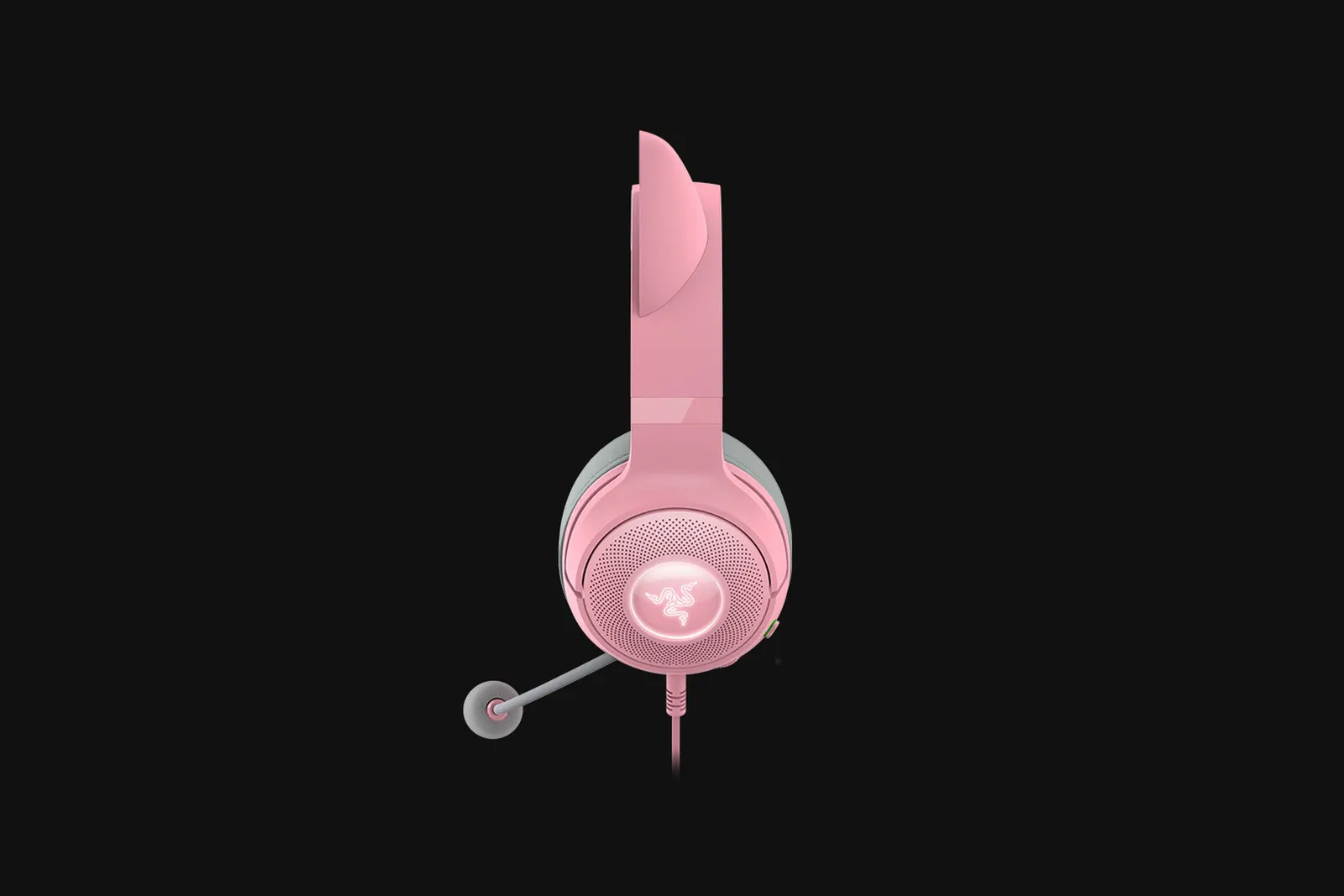 Razer Headset Kraken Kitty V2, RGB, USB, Quartz Ed