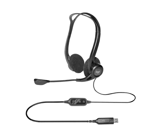 Logitech, 960 USB Headset Black