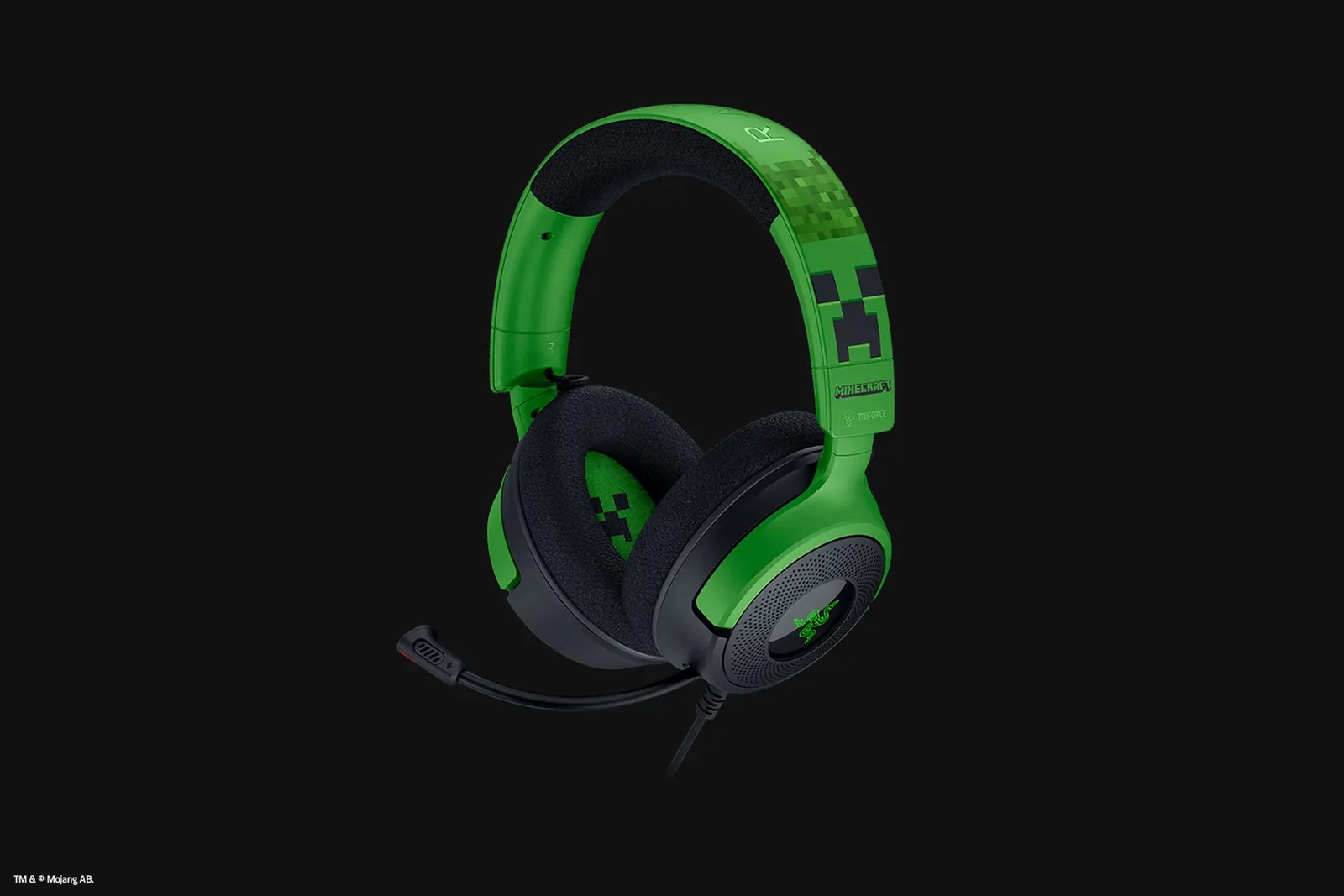 Razer Headset Kraken V4 X, 7.1, USB-A, 1.8m, RGB, Minecraft Ed