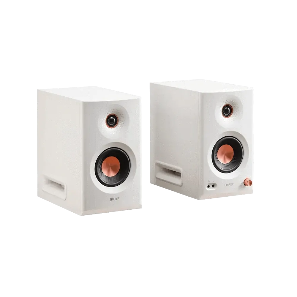 დინამიკი Edifier MR5, 110W, XLR, 6.35 mm TRS, RCA, AUX, Tri-amped Powered Studio Monitor Speakers, White