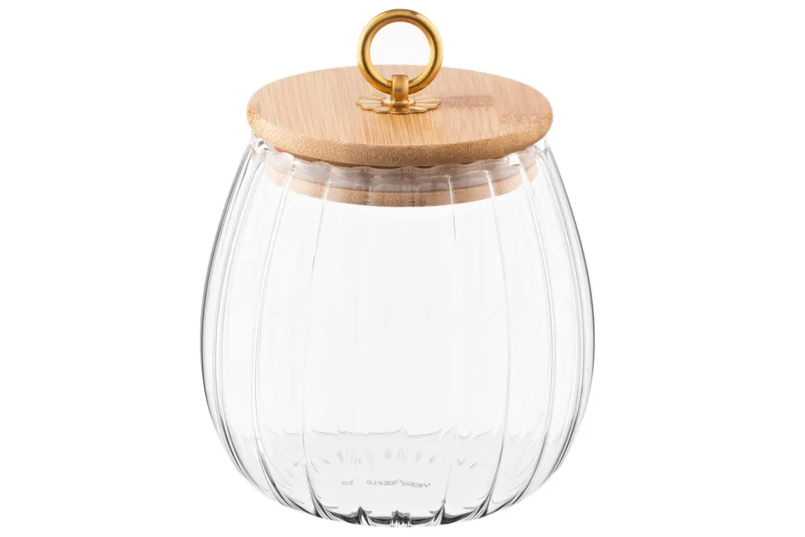შუშის ქილა Ardesto Jar Fresh Vintage 750 ml, glass, bamboo