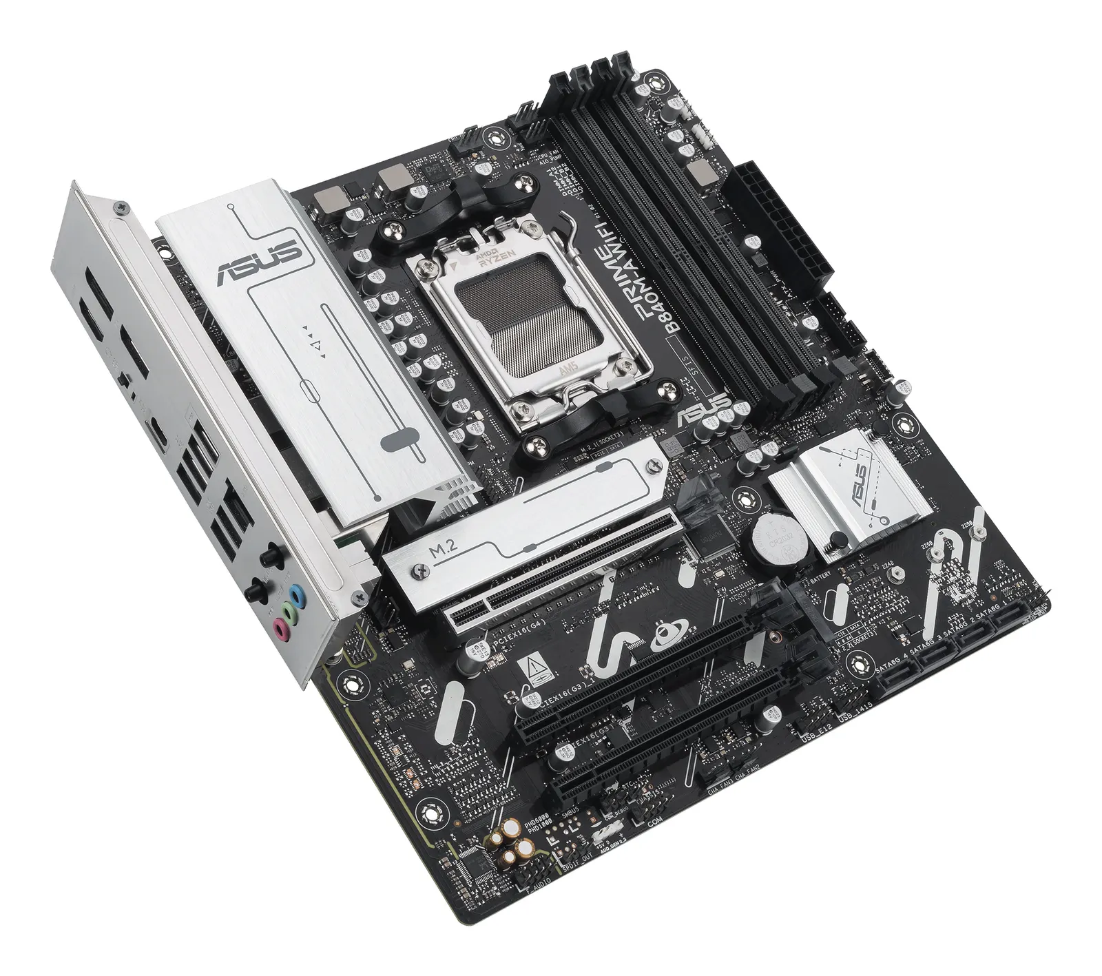 დედაპლატა ASUS Motherboard PRIME B840M-A WIFI sAM5 B840 4xDDR5 M.2 HDMI DP Wi-Fi BT mATX