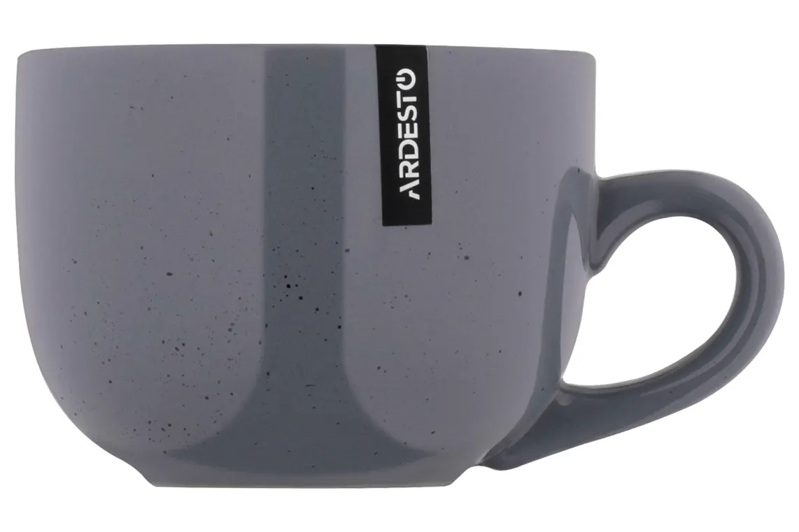 ფინჯანი Ardesto Cup Bagheria Grey, 480ml, ceramics, gray