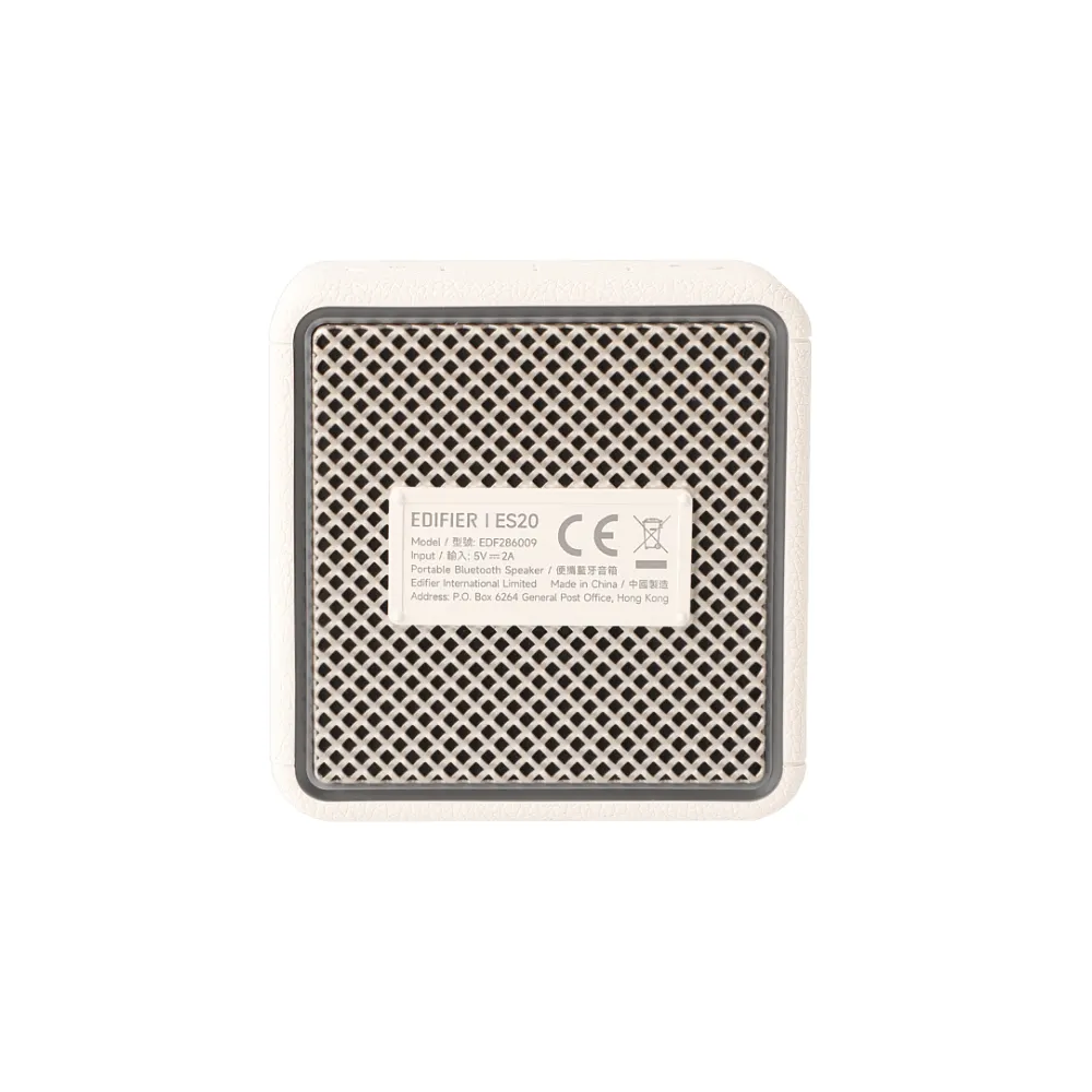 Edifier ES20, 6W, Bluetooth, IP67, Ambient Light Portable Speaker, Ivory