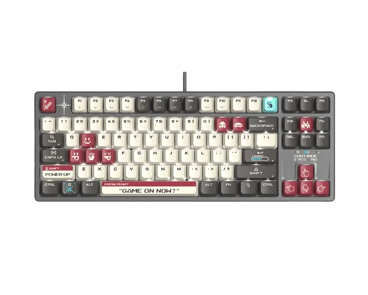 კლავიატურა A4tech Bloody S87 HOT-SWAPPABLE Mechanical Keyboard Pixels Red