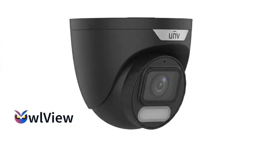 IP Camera - 4MP, 2.8mm, Turret, UMD, Mic, SD, Wise-ISP, Uniview IPC3624LE-ADF28K-WP-BLACK