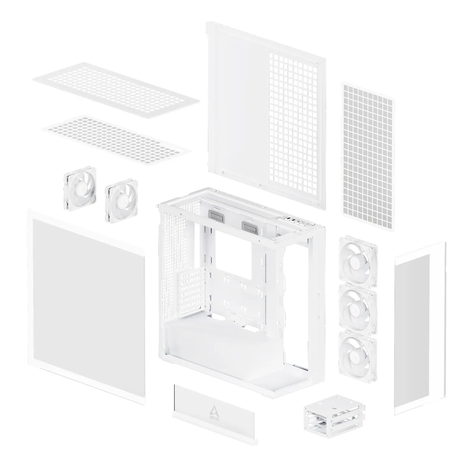 ქეისი Arctic Xtender E-ATX Full Tower White