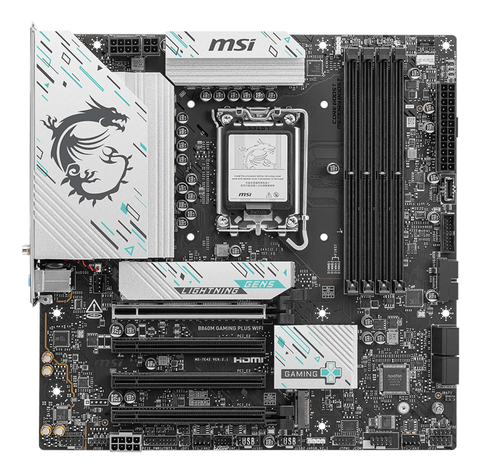 დედაპლატა MSI B860M GAMING PLUS WIFI LGA1851